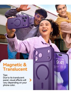 Magnetic Matte Shockproof Phone Case for ip17 pro – Full Camera Protection-Modena