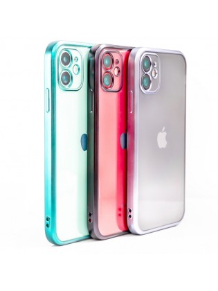 compatible with the brand iphone:020 Electroplating Edge Transparent Soft Cell Phone Case