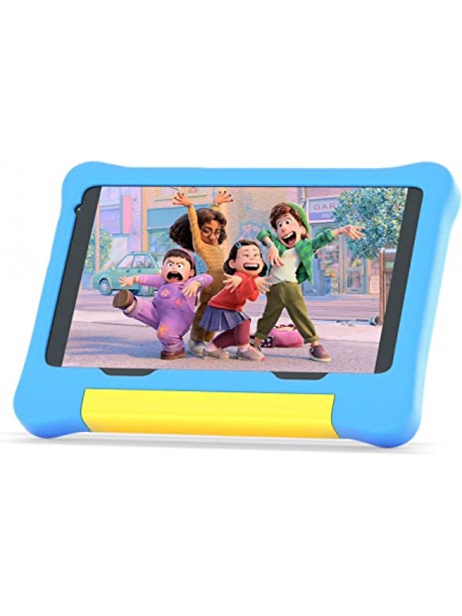 Kid Tablets 8 inch Android 11 Tablet for Kids 1280x800  Upgraded Protective Case 4000mAh Battery (Blue)