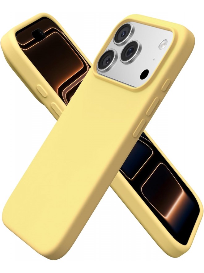 Slim Magnetic Shockproof IP17Pro Phone Case-Yellow