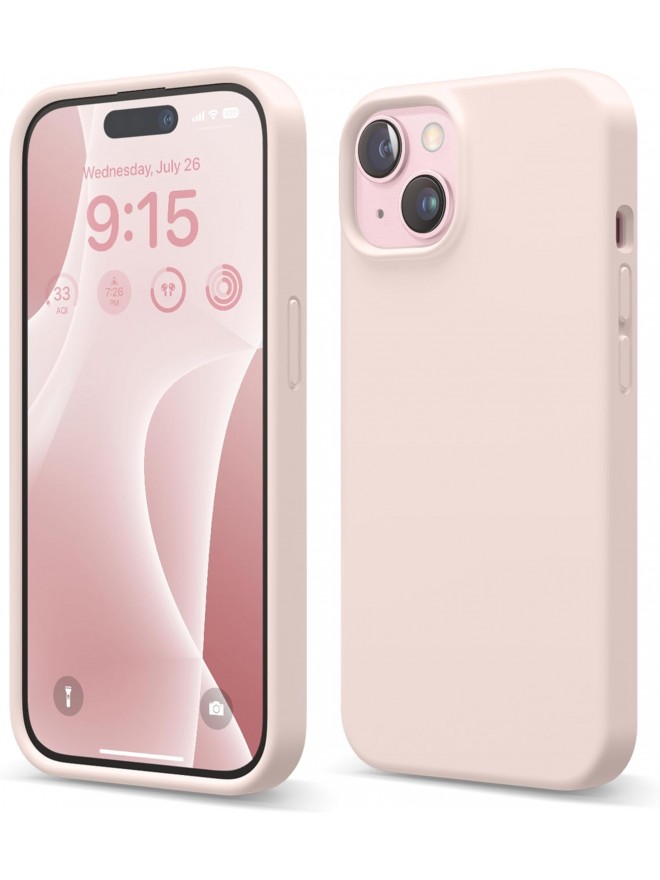 IP15-P06 Compatible with IP15 Liquid Silicone Case-Lovely Pink