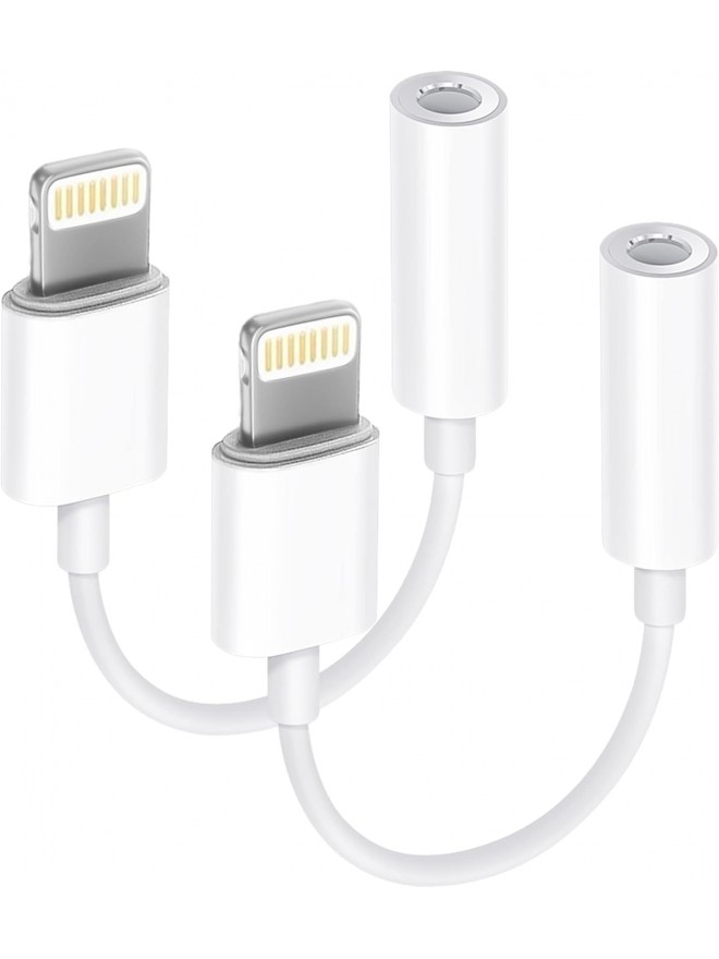 Lightning to 3.5 mm Headphone Jack Adapter for iP-2 Pack (Not shipped alone)