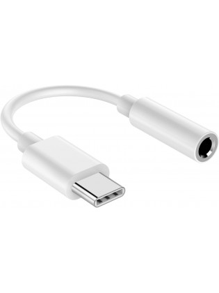 USB C to 3.5mm Headphone Jack Adapter-White