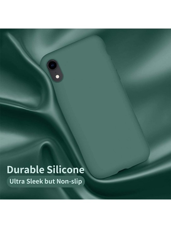 490 IPhone XR Cases GG Silicone Ultra Slim Shockproof Phone Case With, 6.1 Inch, Midnight Green